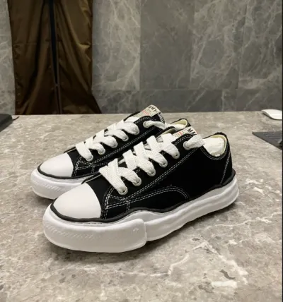 EM Sneakers Mihara Yasuhiro White and Retro Black Yellow NO.742 review uikjg