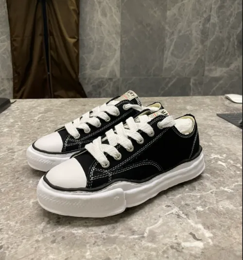 EM Sneakers Mihara Yasuhiro White and Retro Black Yellow NO.742 review 