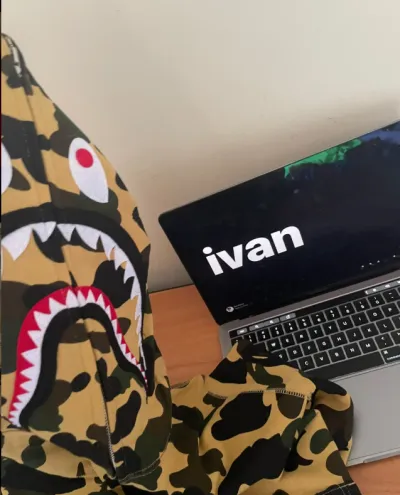 EM Sneakers BAPE 1st Camo Shark Full Zip Hoodie Yellow review hajbfa