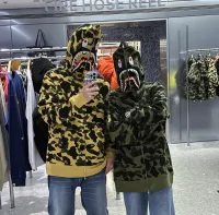EM Sneakers BAPE 1st Camo Shark Full Zip Hoodie Yellow review 0