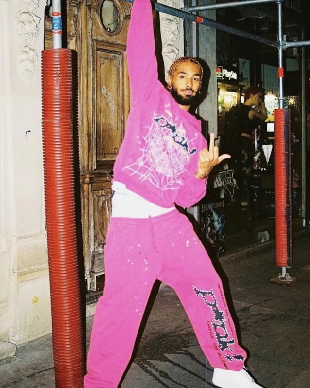 EM Sneakers Sp5der P*NK Hoodie Pink review 0