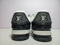 EM Sneakers Louis Vuitton Trainer Black And White Cloth Cover review 0