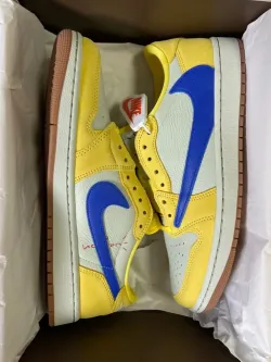 EM Sneakers Jordan 1 Retro Low OG SP Travis Scott Canary review K是的吧uve