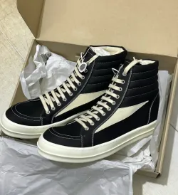 EM Sneakers Rick Owens DRKSHDW Vintage High Black Milk review Deyywye