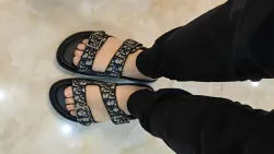 EM Sneakers Dior Aqua Sandal Beige Black Dior Oblique Jacquard review ojuduysdt