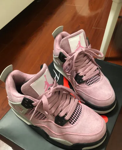 EM Sneakers Air Jordan 4 Retro 'Orchid' Pink and Black review bhb