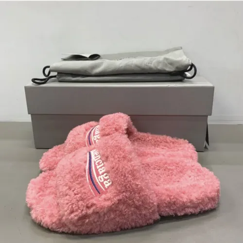 EM Sneakers Balenciaga Furry Slide Pink review 