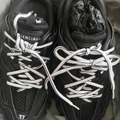 EM Sneakers Balenciaga Track LED Black and White review Nickolas Stoyanov