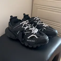EM Sneakers Balenciaga Track LED Black and White review sawyer lingo