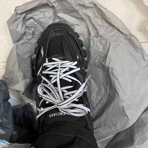 EM Sneakers Balenciaga Track LED Black and White reviewed by