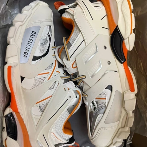 EM Sneakers Balenciaga Track Sneaker White Orange(Without LED) reviewed by