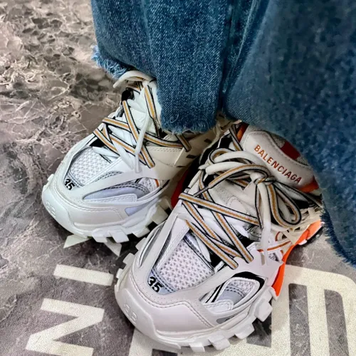 EM Sneakers Balenciaga Track Sneaker White Orange(Without LED) review 