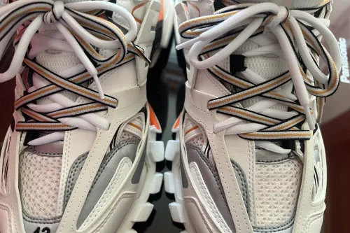 EM Sneakers Balenciaga Track Sneaker White Orange(Without LED) review 