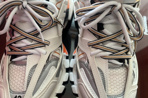 EM Sneakers Balenciaga Track Sneaker White Orange(Without LED) reviewed by