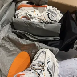 EM Sneakers Balenciaga Track Sneaker White Orange(Without LED) review Luis Gonzalez