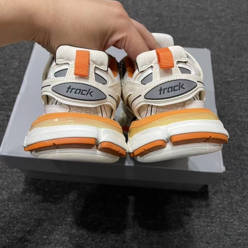 EM Sneakers Balenciaga Track Sneaker White Orange(Without LED) reviewed by