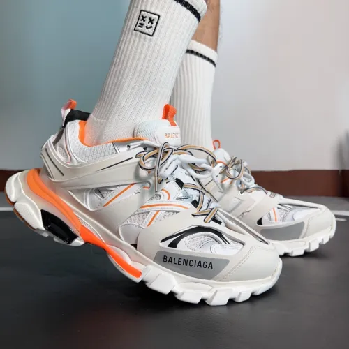 EM Sneakers Balenciaga Track Sneaker White Orange(Without LED) review 