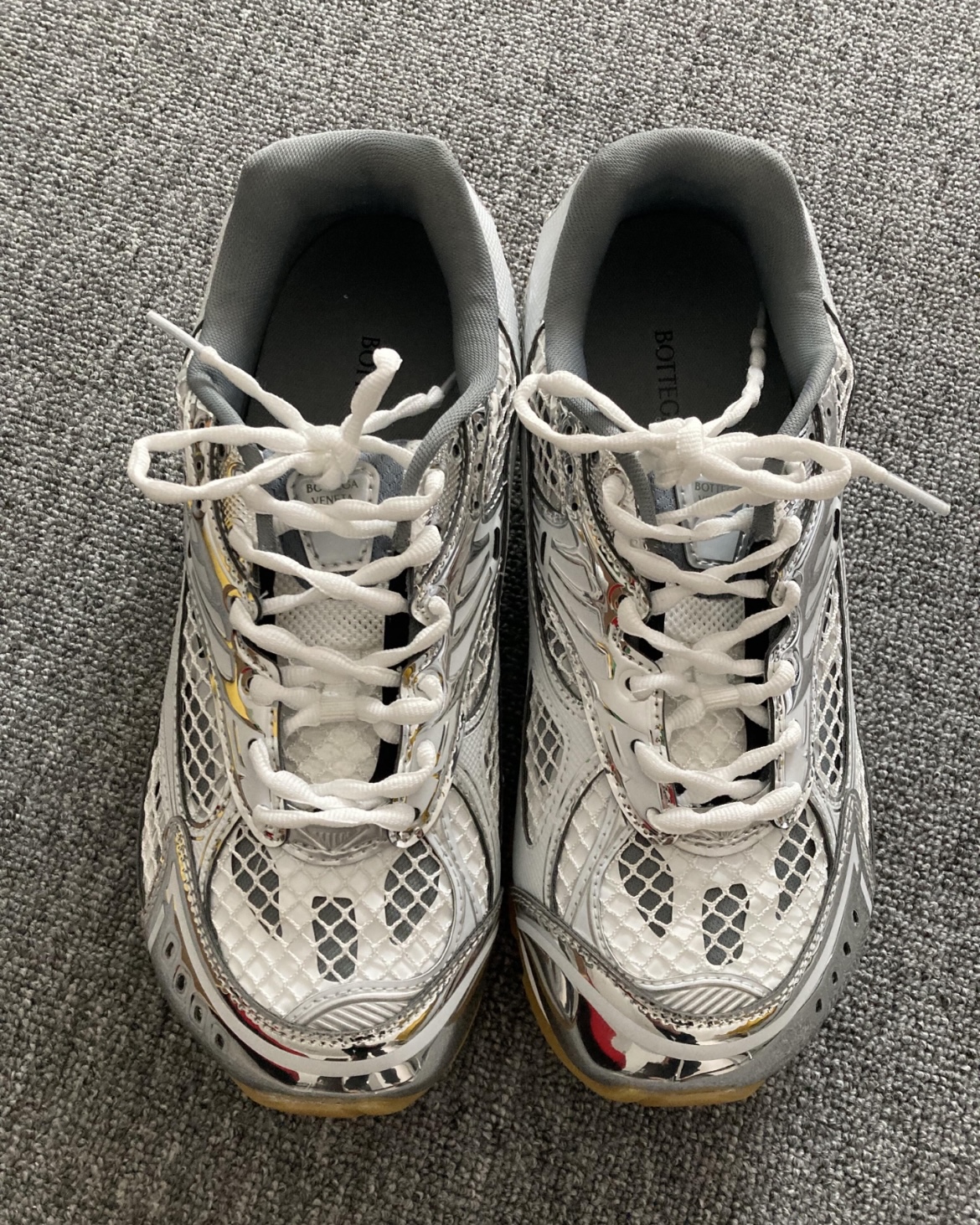 EM Sneakers Bottega Veneta Orbit Silver White review 0