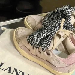 EM Sneakers Lanvin Leather Curb Pink review hxjcjf bcjcjv