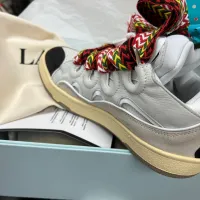 EM Sneakers Lanvin Leather Curb White Ivory review 0