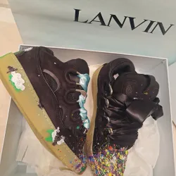 EM Sneakers Lanvin Leather Curb Gallery Dept Black Multi review Naadir Abney