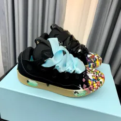 EM Sneakers Lanvin Leather Curb Gallery Dept Black Multi review Brodie Beans