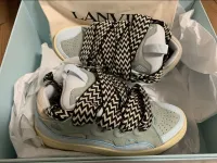 EM Sneakers Lanvin Leather Curb Blue review 0