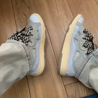 EM Sneakers Lanvin Leather Curb Blue review 0