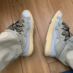 EM Sneakers Lanvin Leather Curb Blue review Kenneth Fernández