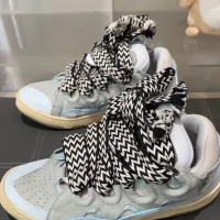 EM Sneakers Lanvin Leather Curb Blue review 0