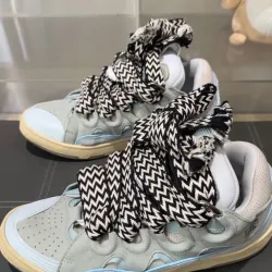 EM Sneakers Lanvin Leather Curb Blue review Zephyn Isbell