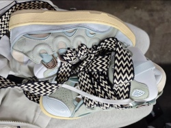 EM Sneakers Lanvin Leather Curb Blue review Ioannis Komninoglou