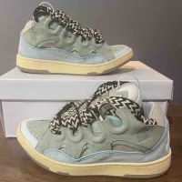 EM Sneakers Lanvin Leather Curb Blue review 0