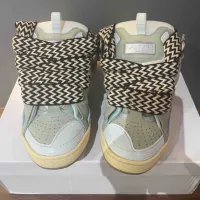 EM Sneakers Lanvin Leather Curb Blue review 0