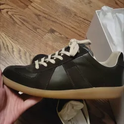EM Sneakers Maison Margiela Replica low-top leather sneakers Black review Brayan Soriano
