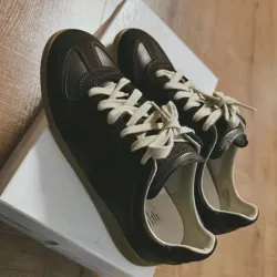 EM Sneakers Maison Margiela Replica low-top leather sneakers Black review Antonio Correia