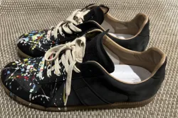 EM Sneakers Maison Margiela Black Paint Replica Sneakers review Lewis Newman 02