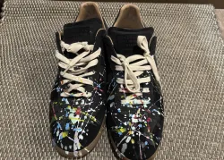 EM Sneakers Maison Margiela Black Paint Replica Sneakers review Lewis Newman 01