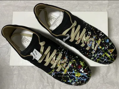 EM Sneakers Maison Margiela Black Paint Replica Sneakers review Lamel Rorie