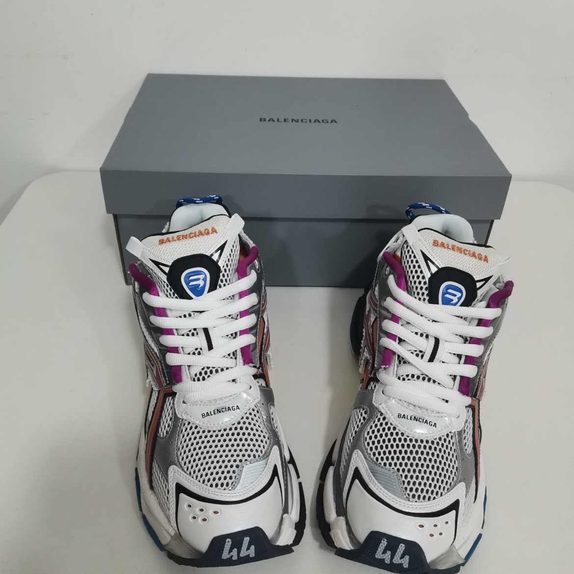 EM Sneakers Balenciaga Runner Silver Purple review 0