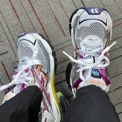 EM Sneakers Balenciaga Runner Silver Purple review Zion Sabourin