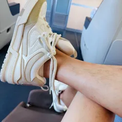 EM Sneakers Louis Vuitton LV Skate Sneaker Beige White review jonathan perez