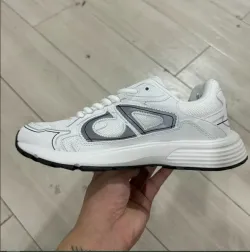 EM Sneakers Dior B30 White Mesh Silver-Tone Metallic Calfskin  review Jeremiah Sornoza