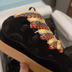 EM Sneakers Lanvin Leather Curb Black review Jakaiah Robertson