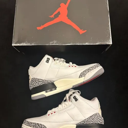 EM Sneakers Jordan 3 Retro Free Throw Line White Cement review 