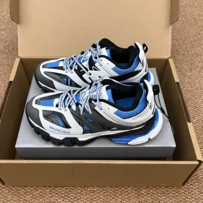 EM Sneakers  Balenciaga Track Sneaker Black Grey White Blue (Without LED) review Kerem Kaplan