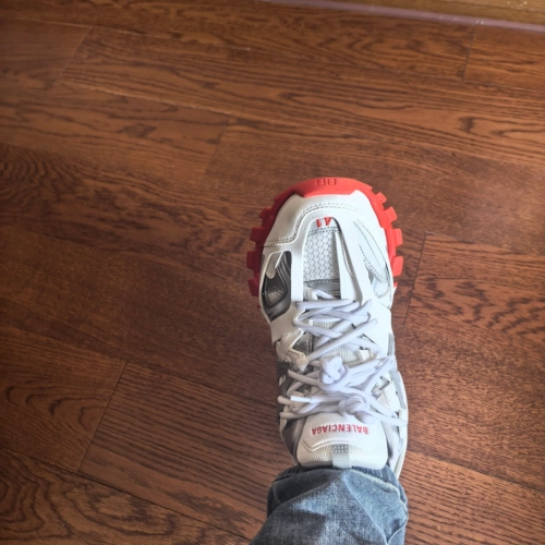 EM Sneakers  Balenciaga Track Sneaker White Grey Red (Without LED) reviewed by