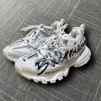 EM Sneakers  Balenciaga Track Sneaker Black Graffiti(Without LED) review 0