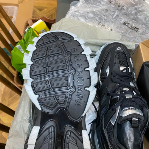EM Sneakers  Balenciaga Track Sneaker Black Silver(Without LED) review 