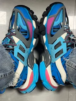 EM Sneakers Balenciaga Track Sneaker Grey Blue(Without LED) review Sabriah Law